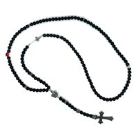 Collar Madame Black in Plata Onice MB ROSARIO ROSA ROSSA - MB ROSARIO ROSA ROSSA